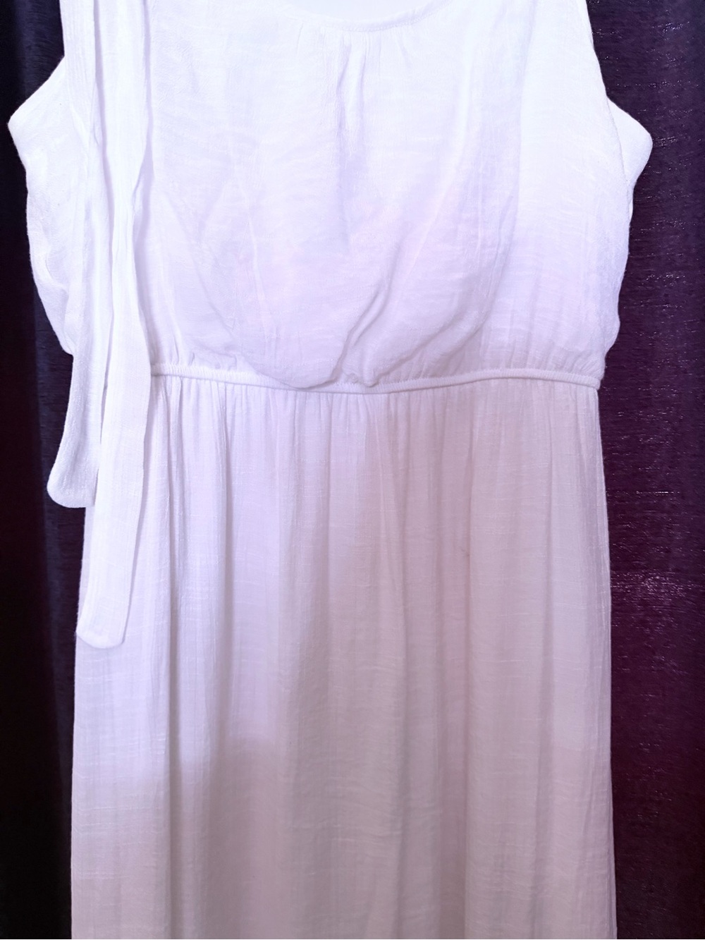 White Sleeveless Summer Dress
